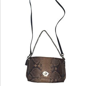 🆕Authentic Coach Snakeskin Mini Ruby Crossbody